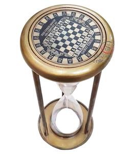Reloj de Arena de Latón Pulido Estilo Náutico Europeo Vintage Creativo, Reloj de Arena de Recuerdo para Decoración del Hogar - Product Image 3