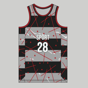 Uniforme de Baloncesto sin Mangas de Secado Rápido, 100% Poliéster, de Alta Calidad, con Diseño de Logotipo Personalizado para Adultos, Precio al por Mayor, Transpirable - Product Image 1