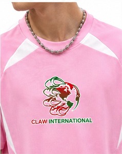 เสื้อยืดเจอร์ซีย์ผู้ชายไซส์ใหญ่ ทันสมัย ผ้าฝ้าย 100% ระบายอากาศ แห้งเร็ว ทรงหลวม สไตล์แบ็กกี้ ไหล่ตก ป้องกันขนร่วง - Product Image 2
