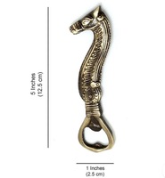 Décapsuleur en fonte antique en forme de cheval de mer, accessoire de bar portable, modèle artistique perlé