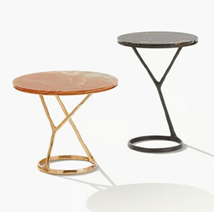 Muebles de Decoración de Lujo, Mesa de Centro Elegante para Café, Mesa de Café Redonda con Marco, Muebles de Lujo - Product Image 3