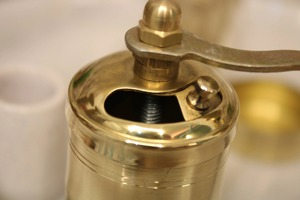 Modern Unique Style Gold Metal Salt And Pepper Shakers Set For Stylish Kitchen Dining Table Premium Decorative <b>Spice</b> <b>Storage</b> - Product Image 6