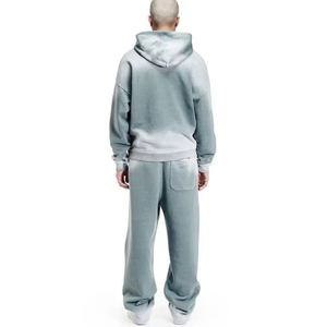 Ensemble survêtement homme en molleton 100% coton, grammage lourd 400 GSM, personnalisable, coupe oversize, modèle vierge - Product Image 2