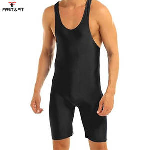 Wrestling <b>Singlets</b> <b>Mens</b> Athletic Training Wrestling Suit - Product Image 4