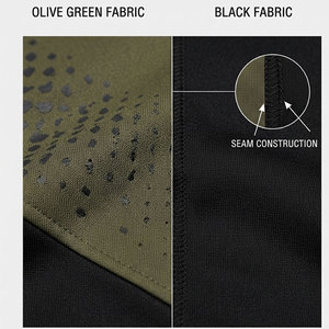 Olive Green Color Men's <b>Hoodie</b> Front Slant Pocket Design Ergonomic Fit Handsome <b>Workout</b> Look Short Sleeve Custom Printing <b>Hoodie</b> - Product Image 5