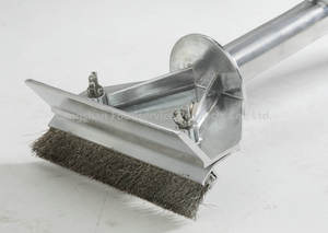 Grattoir à gril en métal facile à nettoyer, grattoir à plaque de cuisson robuste, grattoir à plaque de cuisson en aluminium moulé lourd avec lame - Product Image 2