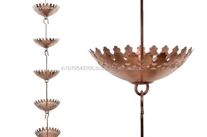 โซ่รับน้ำฝนตกแต่งสวนภายนอก ดีไซน์เรียบง่าย วัสดุอลูมิเนียม - Product Image 3