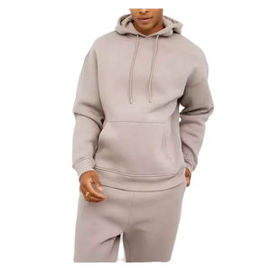 Sudadera básica de algodón mezclado, informal, para invierno, con capucha, para hombre, cálida, de forro polar, estilo urbano, a la moda. - Product Image 1