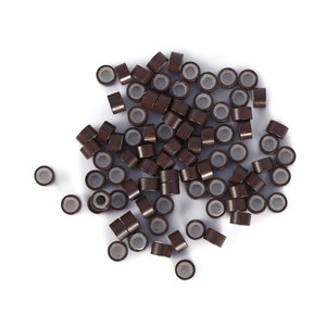 500 Pièces Kits d'Outils Professionnels pour Extensions de Cheveux, Pinces de Pose Marron, Crochets de Traction, Anneaux Micro en Silicone, Dispositif à Perles - Product Image 5