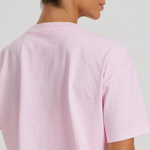 Camiseta Corta de Verano para Mujer, Holgada, Transpirable, de Algodón, con Diseño Personalizable, Manga Corta - Product Image 6
