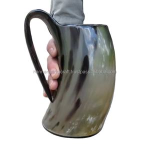 Mug en corne portable de haute qualité, fait main, sur mesure, design écologique, style animalier, échantillon gratuit pour la consommation, prix de gros - Product Image 5