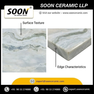 SOON CERAMIC SNOW WHITE-2 Calcite Grande dalle polie moderne et écologique pour mur de salon, provenant du Rajasthan - Product Image 5
