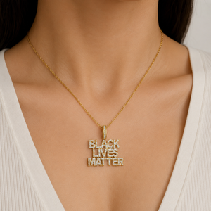Collar personalizable de hip hop con letras en bloque de oro macizo de 10K, nombre en letra cursiva, colgante fino con diamantes de moissanita, regalo. - Product Image 2