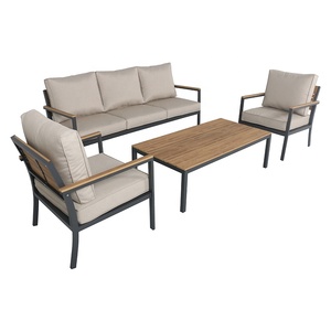 Ensembles <span class=keywords><strong>de</strong></span> canapés <span class=keywords><strong>de</strong></span> <span class=keywords><strong>jardin</strong></span> en aluminium moderne <span class=keywords><strong>de</strong></span> haute <span class=keywords><strong>qualité</strong></span> <span class=keywords><strong>Mobilier</strong></span> d'extérieur personnalisé par l'usine chinoise Patio Hôtels Parcs Cours Salles - Product Image 2