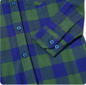 เสื้อเชิ้ตผ้าสักหลาดผู้ชาย ผ้าฝ้าย แขนยาว ทรงปกติ ติดกระดุม ดีไซน์ลำลอง เนื้อผ้านุ่ม ระบายอากาศได้ดี เหมาะสำหรับเดินทุกวัน - Product Image 3