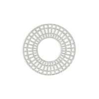 Assiette de présentation de luxe en métal doré, motif papillon et branche, design ajouré élégant en forme de brindille, pour décoration de jardin, mariage et événements