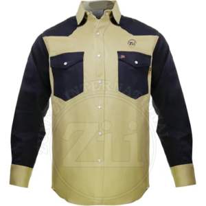 Camisas de Trabajo de Soldadura Resistentes al Fuego, Nivel CAT2, con Protección Contra Vapores, Mangas de Algodón de Alta Visibilidad, Resistencia al Calor de 300C-500C - Product Image 1