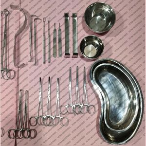 Juego de Instrumentos Quirúrgicos de Laparotomía Básica de Alta Calidad, 50 Piezas, Reutilizables, de Acero Inoxidable, Kit de Laparotomía Quirúrgica, CE - Product Image 3