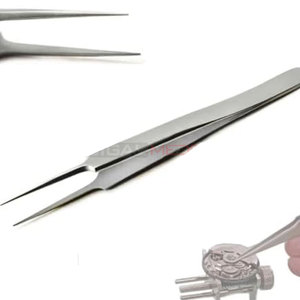 Dental Straight Pointed Tweezers Deep Tissue Forceps 4.5 Inch Stainless Steel Surgical Orthodontic Medic Instruments Dentists - Product Image 2