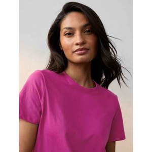 T-shirt en jersey 100% coton, coupe ample, t-shirt d'été respirant, t-shirt oversize décontracté, t-shirt à col en V - Product Image 2