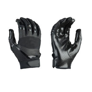Gants de football américain les plus vendus, avec poignées, fermeture auto-agrippante réglable, extensibles, doigts entiers, logo d'équipe personnalisé, en silicone, pour hommes - Product Image 1