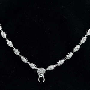 Luxury Marquise Moissanite Cuban Link Chain Necklace 925 Sterling Silver Hip Hop Style Unisex Engagement <b>Gift</b> IGI Certified - Product Image 2
