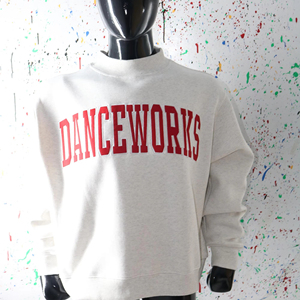 DANCE WORKS เสื้อสเวตเชิ้ตมีฮู้ดผ้าฝ้าย 100% สำหรับฤดูหนาว พร้อมงานปักลายสีแดงด้วยด้ายละเอียด - Product Image 1