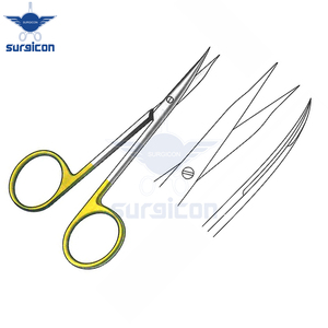 Ciseaux chirurgicaux Steven Scissors 10 cm (4 pouces) à lame incurvée, en carbure de tungstène TC doré, précision en acier inoxydable - Product Image 5