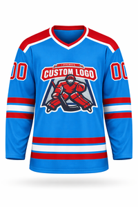 เสื้อฮอกกี้น้ำแข็งแบบใหม่ปี 2026 สำหรับนักกีฬามืออาชีพ ผ้าโพลีเอสเตอร์ ระบายอากาศได้ดี แห้งเร็ว คุณภาพสูง ทรงหลวม น้ำหนัก 220 กรัม สำหรับทั้งชายและหญิง - Product Image 3