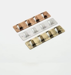 Hanging Towels Quick <b>Coat</b> Rack Modern Design Stainless Steel 202 Wall-Mounted 4 Hooks Bedroom Hotel Use Eco-Friendly Ready Stock - Product Image 3