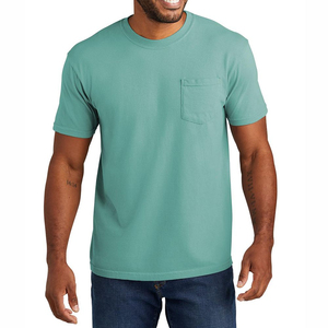 Camisetas Deportivas de Algodón con Estampado Animal para Hombre, Bolsillo Frontal en el Pecho, Corte Regular, Manga Corta, Cuello Redondo, Tejido Jersey Informal, Transpirable, Personalizado - Product Image 5