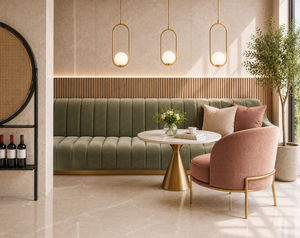 Azulejos de Porcelana Esmaltada Mate Vitrificada Botanical Harmony 600x600mm, Diseño Contemporáneo, Resistentes al Choque Térmico y al Fuego, Elegantes - Product Image 3