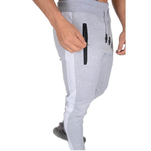 Pantalon de jogging décontracté pour homme, coupe ajustée, en nylon et élasthanne, avec cordon de serrage, léger, vêtements de sport d'été - Product Image 2