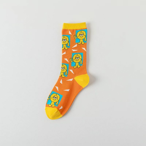 Creative Cartoon Style Socks for Women and Men Couple Sports Mid Calf Cotton Socks Spring Autumn Wholesale - Product Image 4