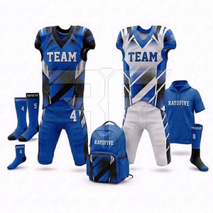 Uniforme de Fútbol Americano Más Vendido, Manga Corta, 100% Poliéster, Secado Rápido, Combo para Adultos, Alta Calidad - Product Image 3