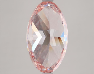 MOVAL Diamant rose vif fantaisie de 4,34 ct, VVS2, ovale, certifié IGI, cultivé en laboratoire, pour la fabrication de bijoux - Product Image 2