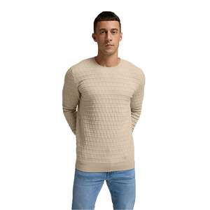 Pulls en tissu tricoté thermique, couleur unie, manches longues, col rond, design personnalisé, sweat-shirts pour hommes - Product Image 4