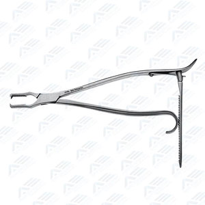 <b>Bone</b> Holding Forceps 25 cm Adjustable Jaw with Thread Fixation German Stainless Steel Customizable Orthopedic <b>Surgical</b> Medical - Product Image 5