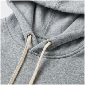 Conjunto Deportivo Informal para Mujer, Sudadera con Capucha y Pantalones Jogger 100% Algodón, Color Gris Sólido, Manga Larga, con Cordón Ajustable, para Otoño - Product Image 4