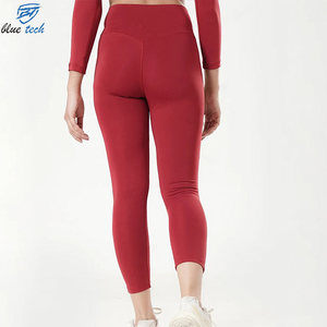 Wholesale Women's Casual High Waist V Shape Yoga <b>Leggings</b> Breathable Eco-Friendly Quick Dry Stretch Customized Colors Gym - Product Image 2