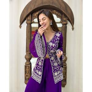 Party Wear Ensemble haut et bas confortables de taille XL avec Dupatta chic - Product Image 5