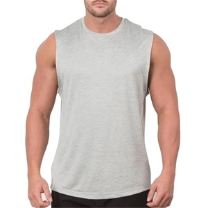 Logo personnalisé Débardeur de sport pour homme Vêtements biologiques dignes de la gym avec T-shirts en dessous - Product Image 5