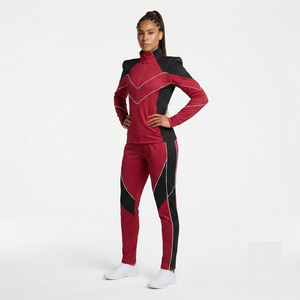 Custom Women Cheerleading Sportswear Tracksuit Full Sleeve <b>Jacket</b> with Matching Training Pants Personalized Team Uniform - Product Image 3