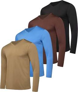 T-shirt homme manches longues en polyester pour la gym, le yoga et les occasions décontractées - Product Image 2
