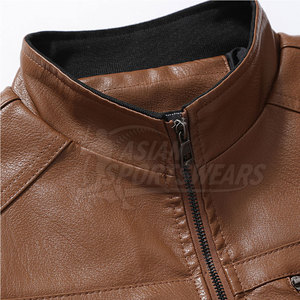 Veste en cuir pour homme respirante et écologique, chaude pour l'hiver, style décontracté, haute qualité, personnalisable, dernier modèle à prix raisonnable - Product Image 3