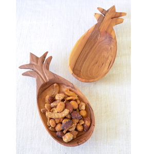 Bol à salade en bois en forme d'ananas de haute qualité pour grande portion pour ustensiles de cuisine et restaurants idéal pour la cuisine - Product Image 1