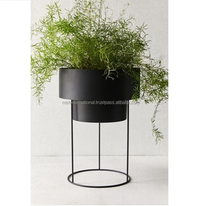 Cubo de Metal para decoración de interiores, macetero de flores con asas - Product Image 3