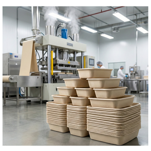 Contenedor Rectangular Biodegradable de Bambú con Sello de Silicona a Prueba de Fugas, Lonchera para Oficina, Escuela y Picnic al Aire Libre - Product Image 3