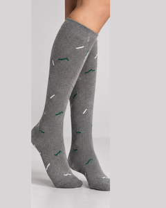 Chaussettes de compression mi-hautes en mélange de coton pour la course, la randonnée et le quotidien – Chaussettes de sport personnalisables pour femmes - Product Image 5