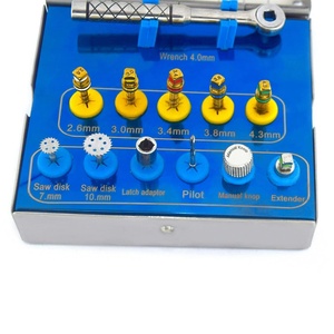 Kit d'instruments dentaires personnalisables certifié CE Classe I, fourni par l'usine, à prix raisonnable, avec source d'alimentation turbine pour dilatateur osseux - Product Image 1